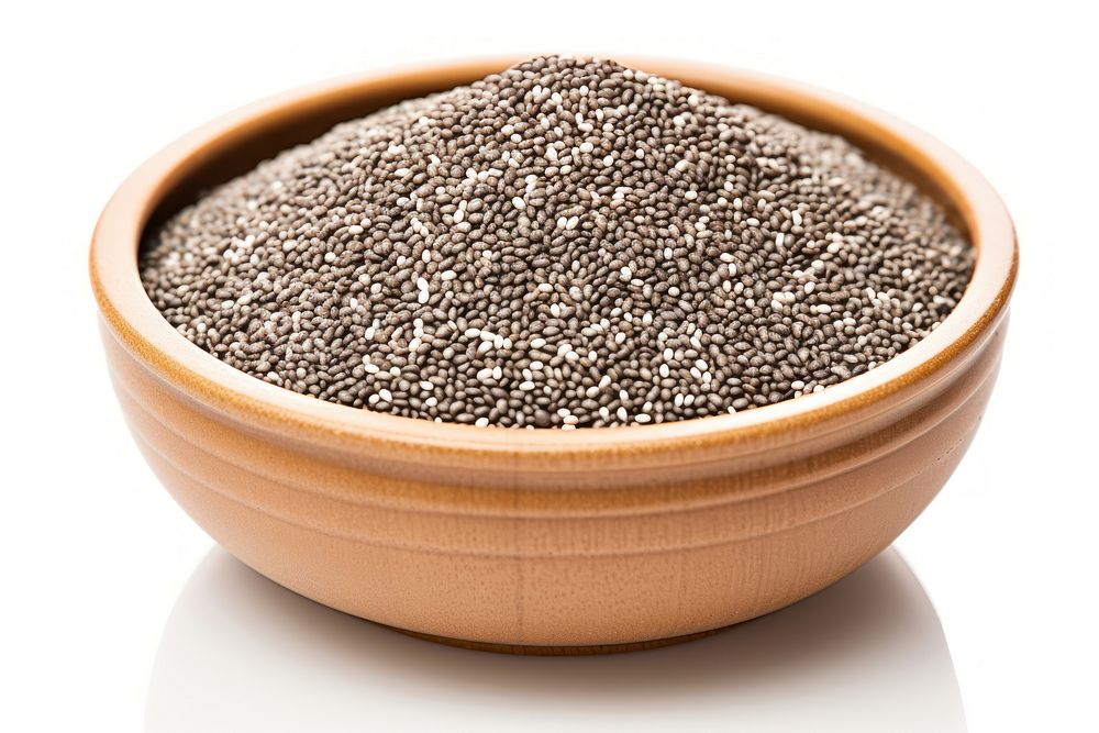 Seed food bowl white background. AI generated Image by rawpixel.