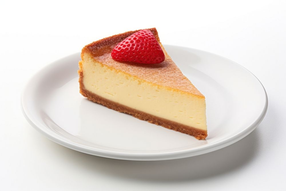 Plain classic cheesecake dessert plate food. AI generated Image by rawpixel.