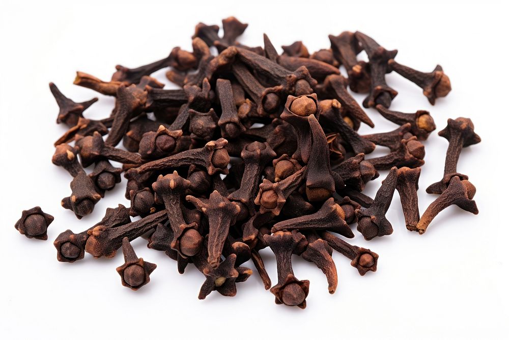 Cloves spice food white background. AI generated Image by rawpixel.