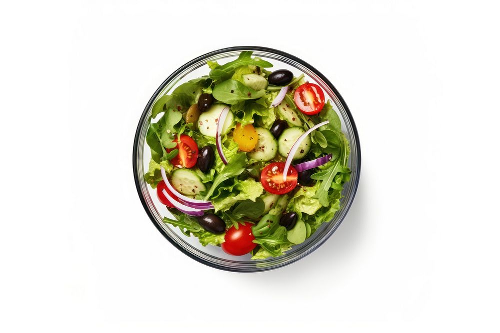 Salad bowl vegetable plant food. AI generated Image by rawpixel.