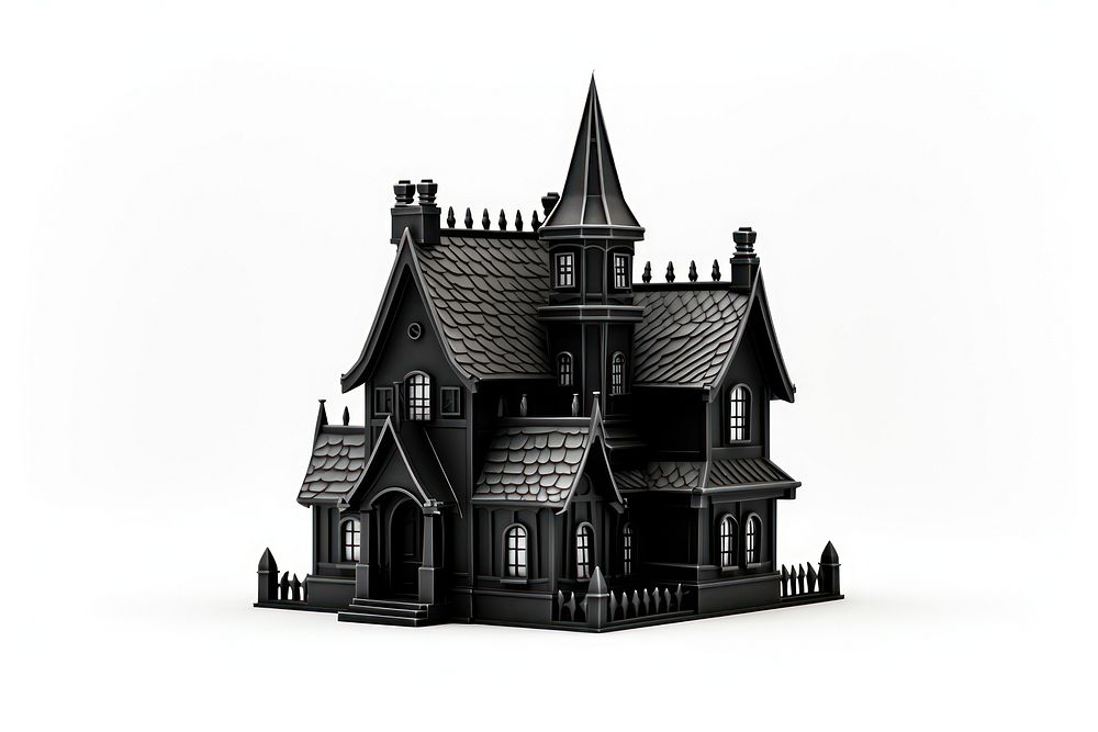 Gothic house architecture building. AI generated Image by rawpixel.
