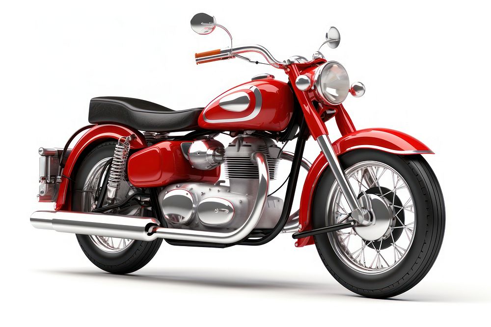 Classic motorcycle vehicle wheel white background. AI generated Image by rawpixel.