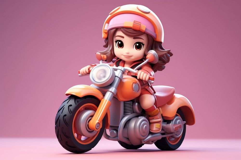 Motorcycle vehicle wheel cute. AI generated Image by rawpixel.