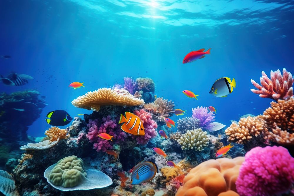 Underwater coral reef underwater ocean | Free Photo - rawpixel