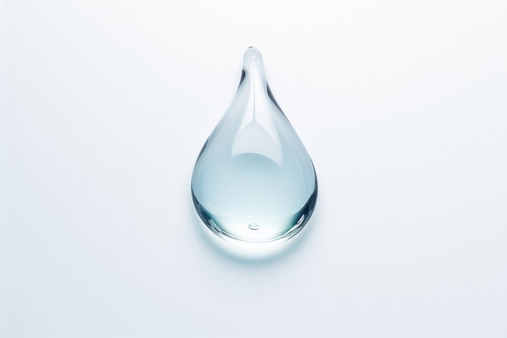 Water drop glass transparent simplicity. AI generated Image by rawpixel.