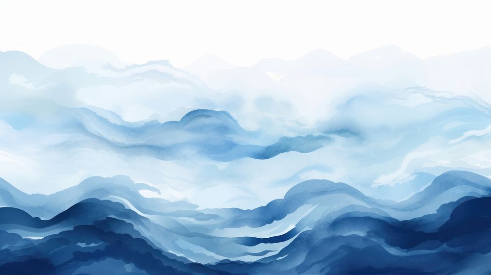 Blue wave wallpaper nature water sea. AI generated Image by rawpixel.
