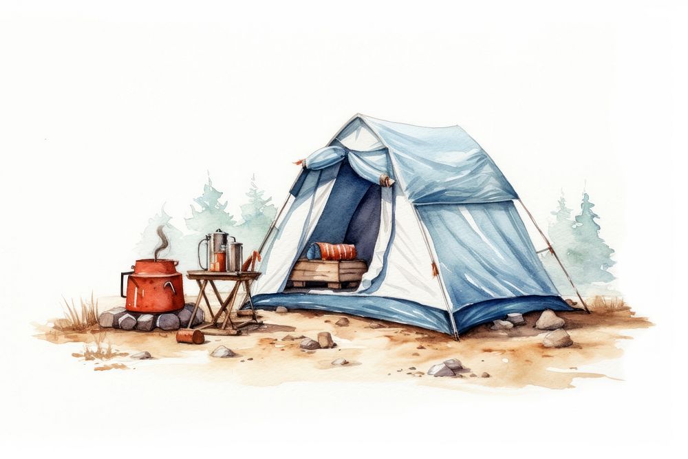 Camping camping outdoors tent. AI generated Image by rawpixel.
