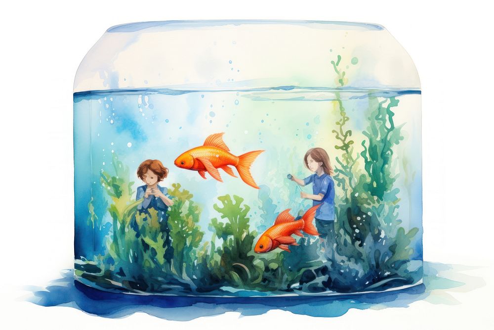 Aquarium animal water fish. AI generated Image by rawpixel.