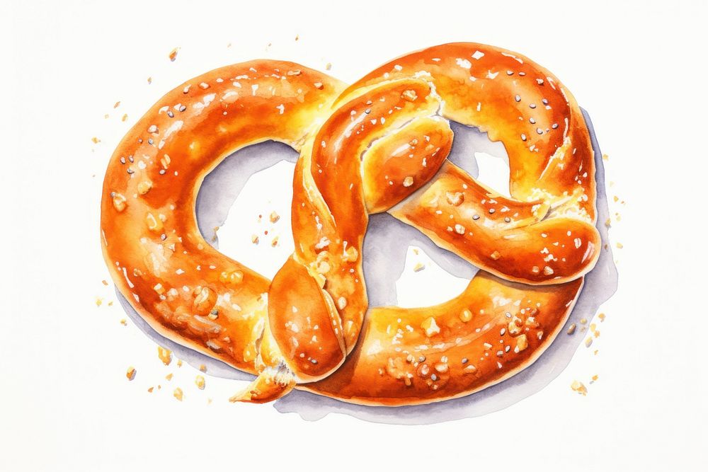 Pretzel pretzel food freshness. AI generated Image by rawpixel.