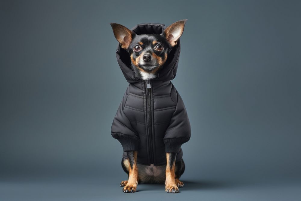 Dog wearing pet safety mockup dog chihuahua portrait. AI generated Image by rawpixel.