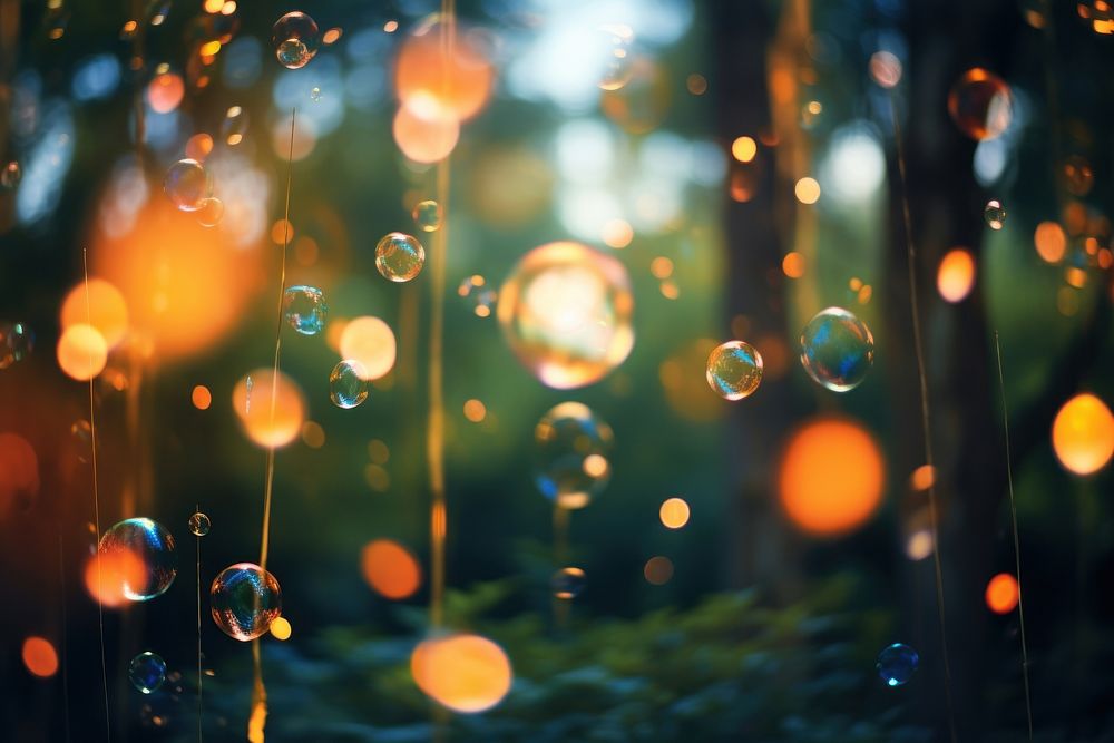 Bokeh backgrounds outdoors nature. AI generated Image by rawpixel.