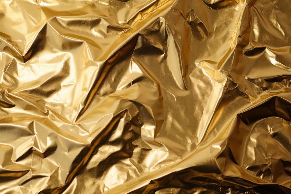 Foil gold backgrounds aluminium. AI generated Image by rawpixel.
