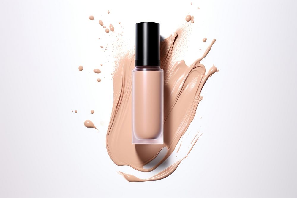 Cosmetics lipstick bottle white background. AI generated Image by rawpixel.