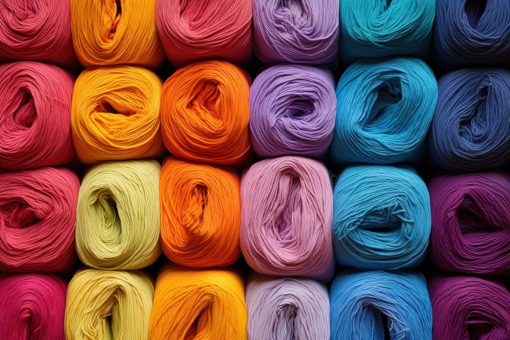 Colorful thread  material textile. 