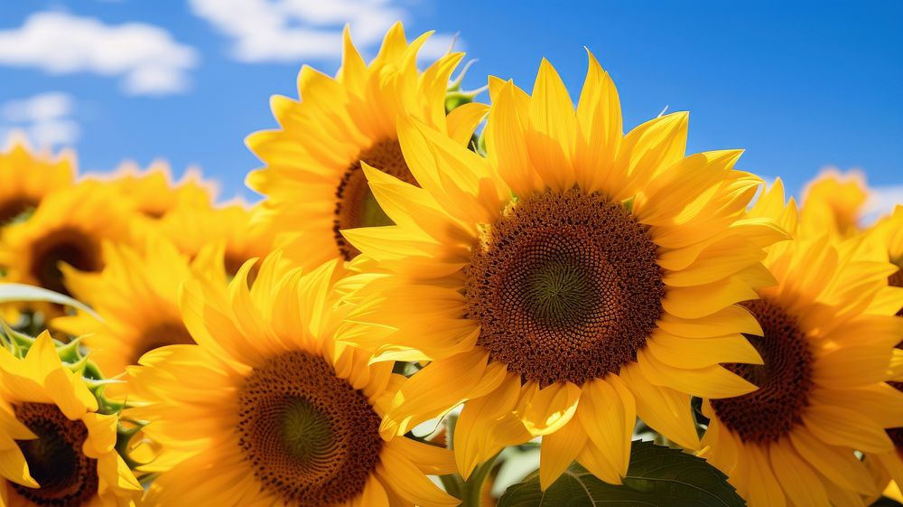 Sunflowers wallpaper outdoors blossom nature. 