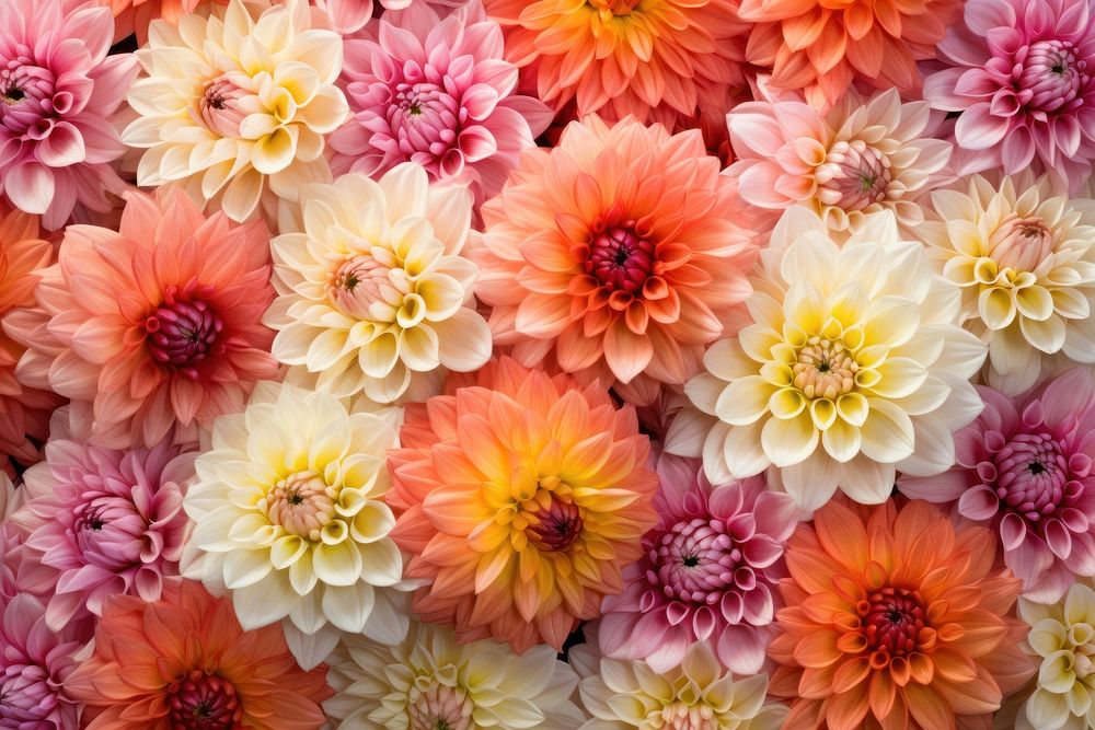 Dahlia blooms dahlia backgrounds flower. AI generated Image by rawpixel.