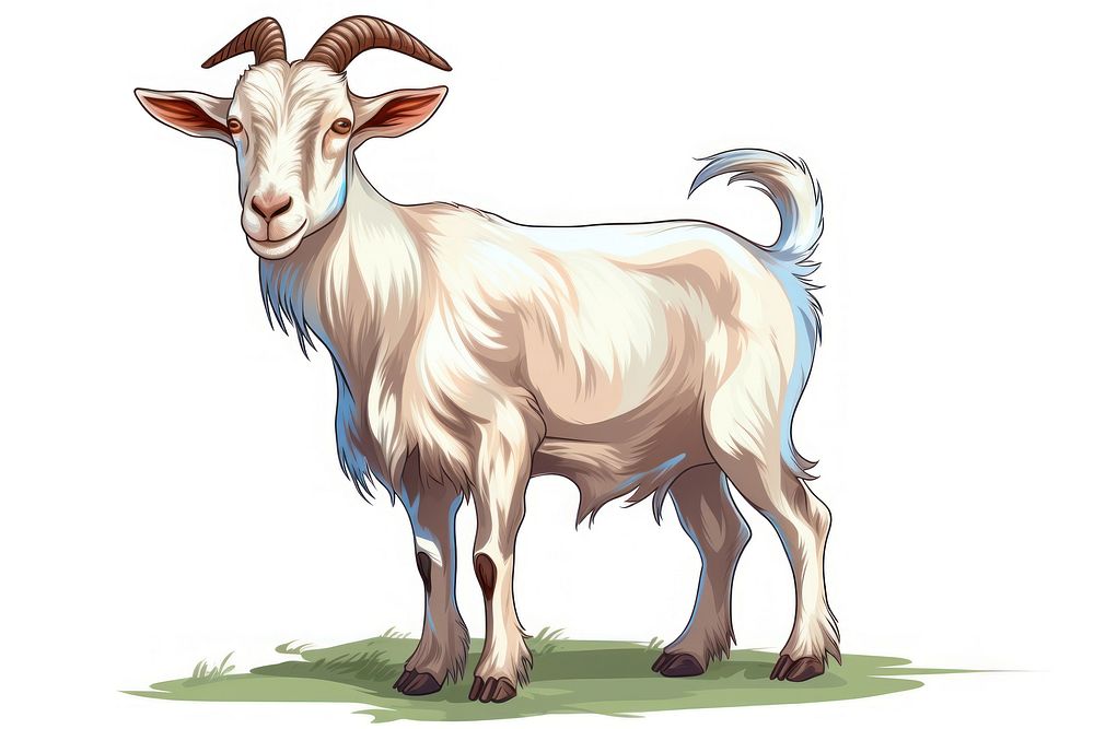 Goat livestock cartoon animal. AI generated Image by rawpixel.