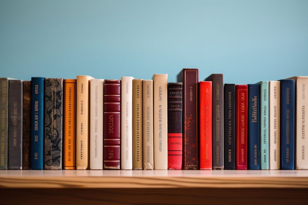 Books publication bookshelf furniture. 