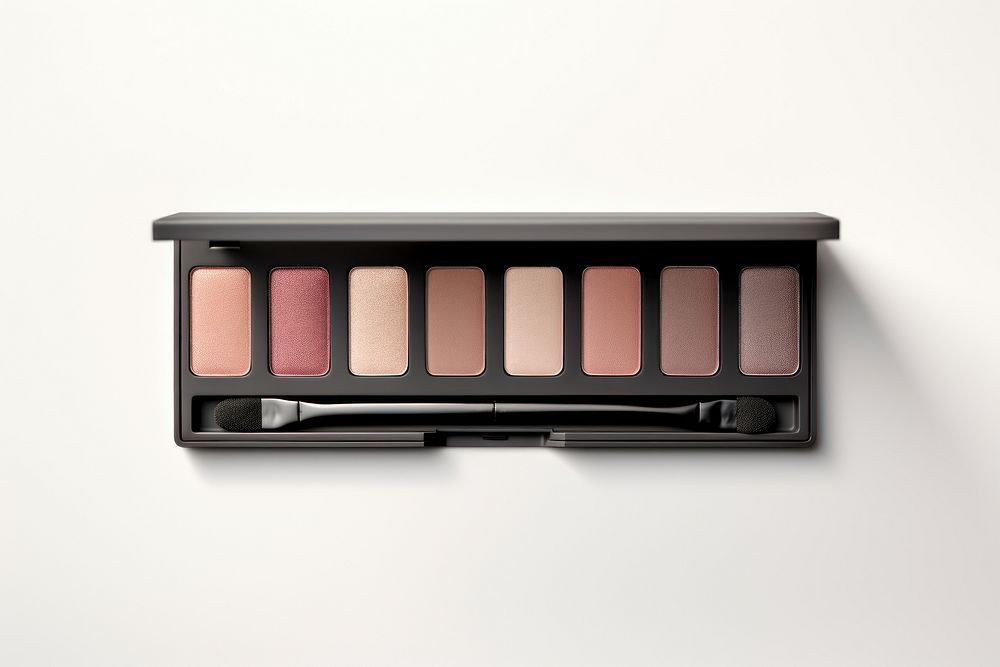 Cosmetics palette white background eye shadow. AI generated Image by rawpixel.