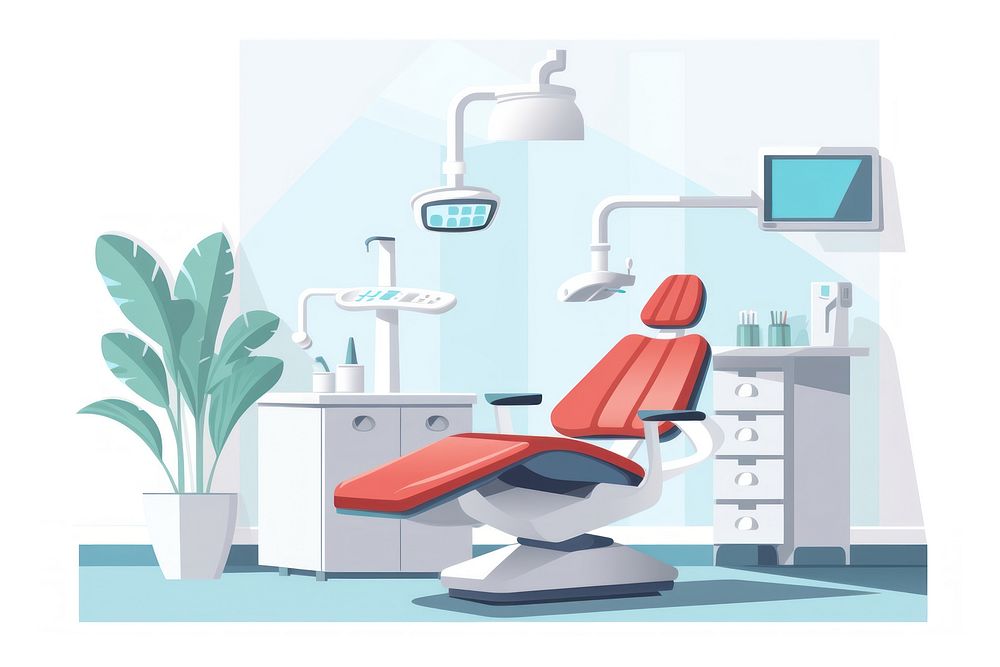 Dental clinic hospital chair architecture. AI generated Image by rawpixel.