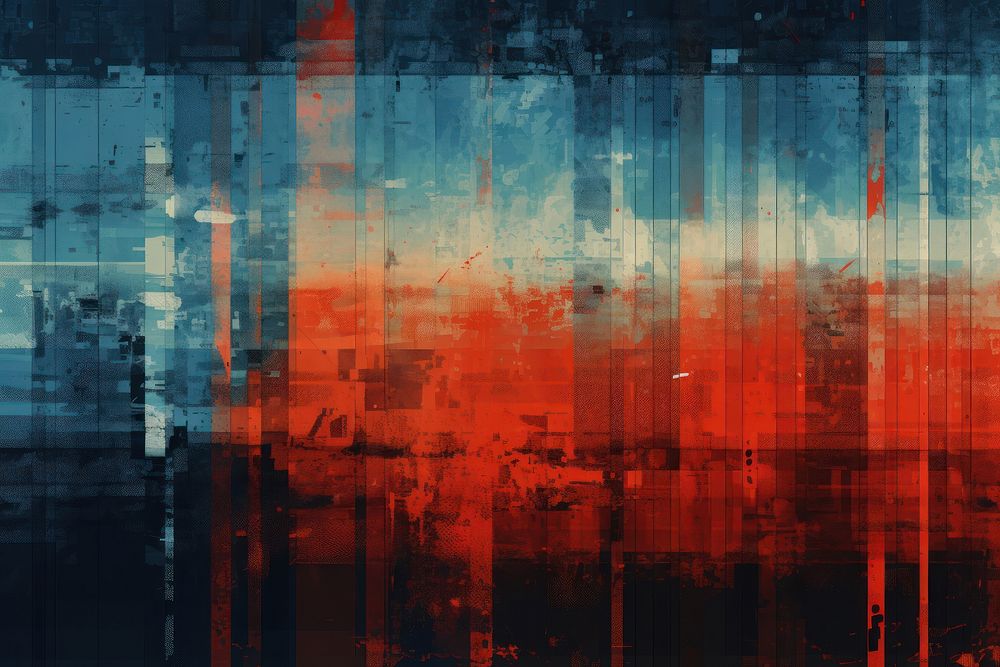 Glitch texture backgrounds abstract red. AI generated Image by rawpixel.