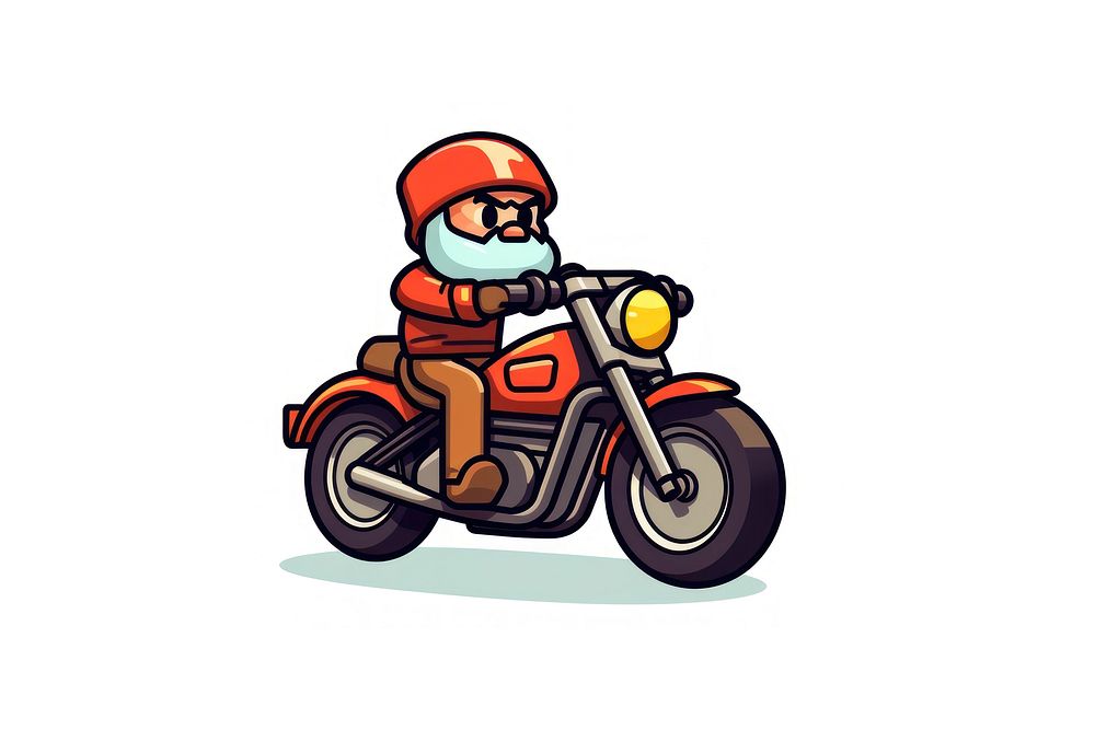 Riding motorcycle vehicle cartoon transportation. AI generated Image by rawpixel.