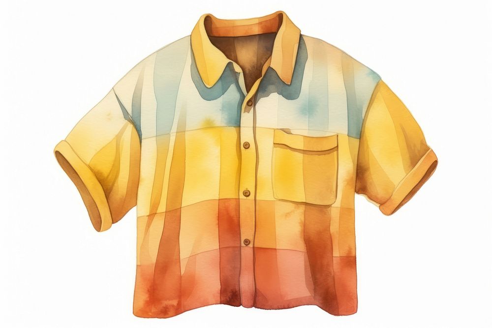 Shirt blouse white background coathanger. AI generated Image by rawpixel.