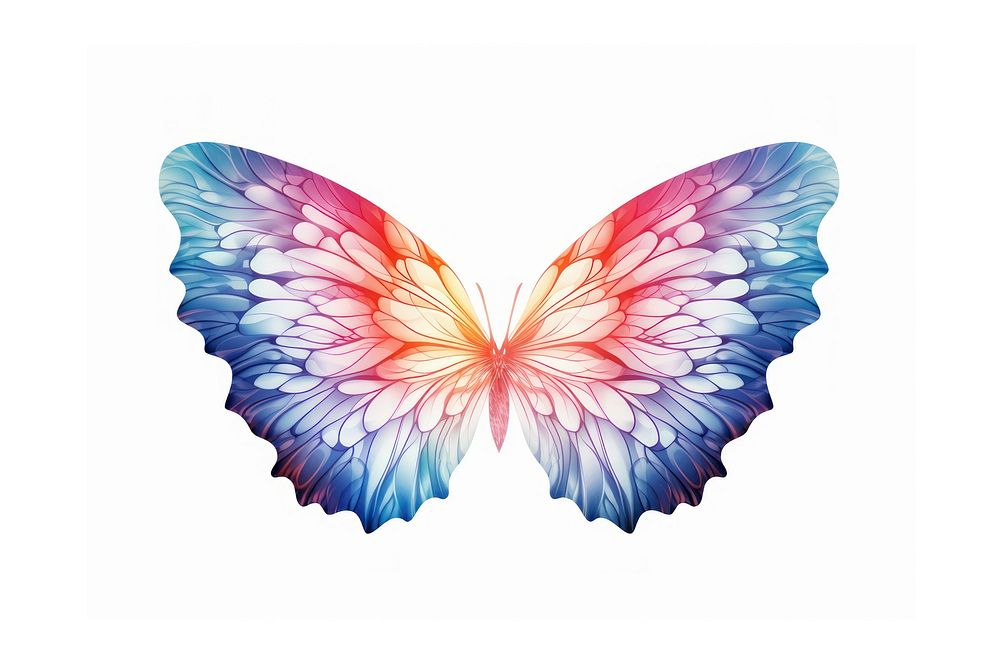 Fairy butterfly petal wing. AI generated Image by rawpixel.
