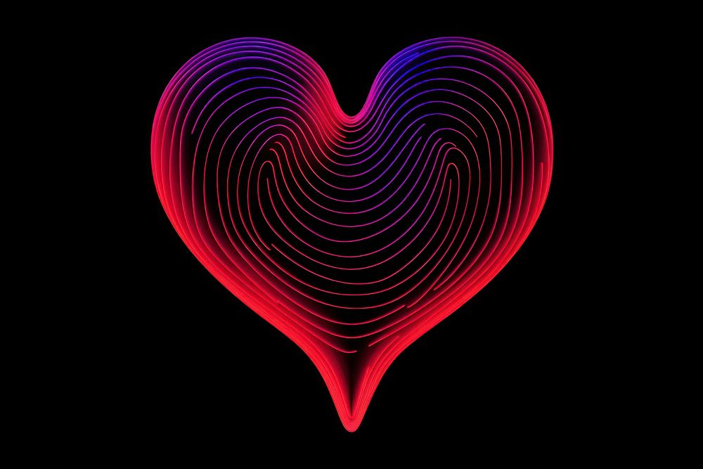 Neon png heart backgrounds pattern. AI generated Image by rawpixel.
