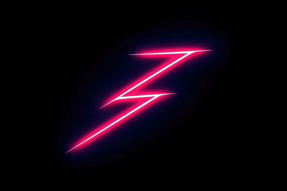 Neon png light lightning night. AI generated Image by rawpixel.