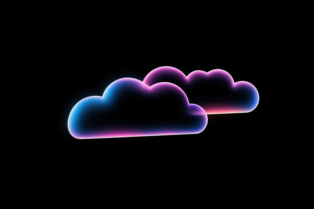 Neon purple night cloud.