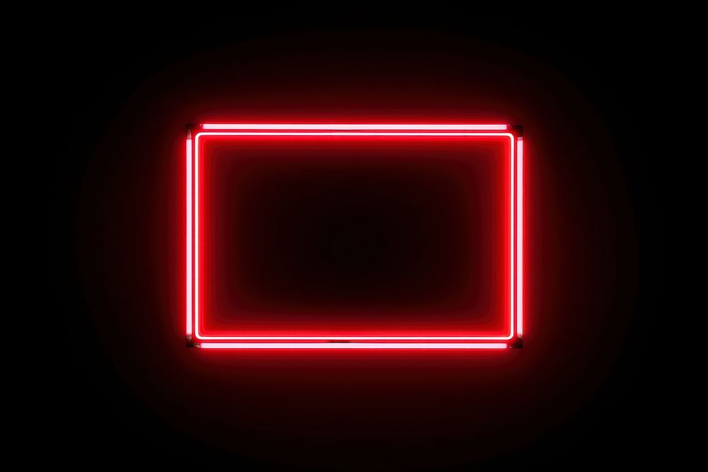 Neon frame light black red. AI generated Image by rawpixel.