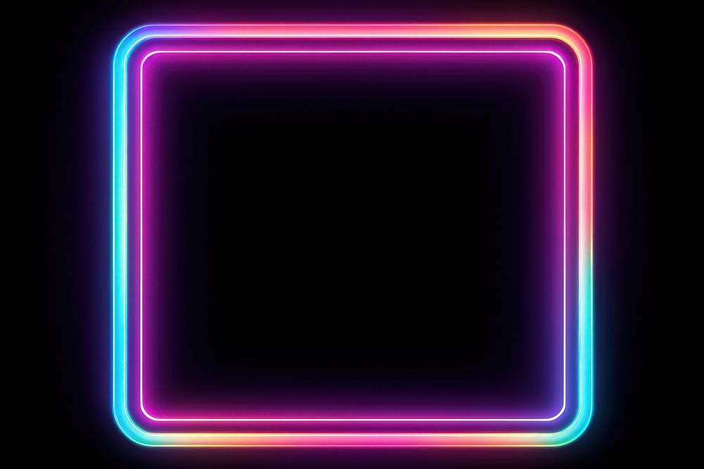 Neon frame backgrounds light black background. AI generated Image by rawpixel.