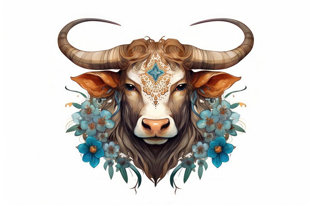 Astrology livestock buffalo cattle. AI generated Image by rawpixel.