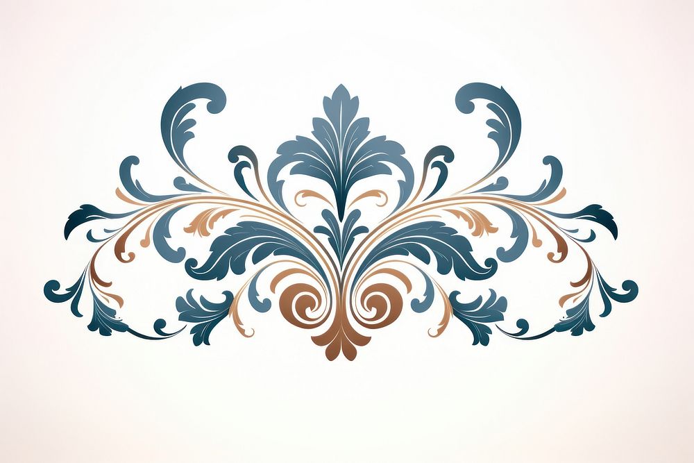 Ornament pattern art calligraphy. AI generated Image by rawpixel.