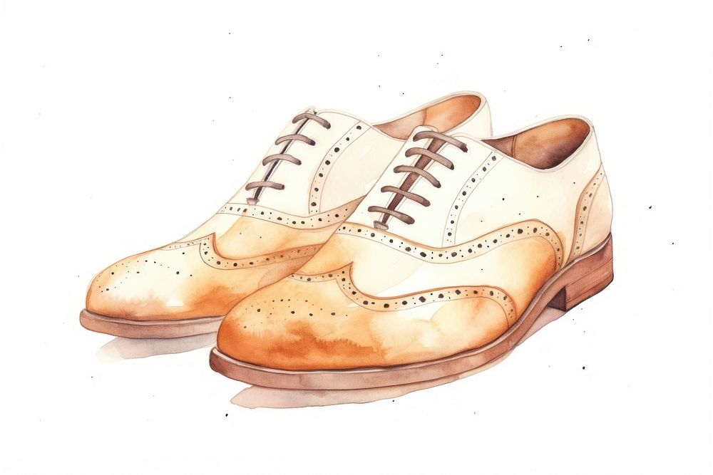 Brogue shoe footwear fashion clothing. AI generated Image by rawpixel.