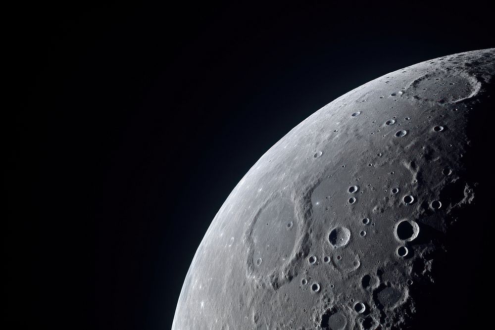 Moon astronomy outdoors sphere. AI generated Image by rawpixel.