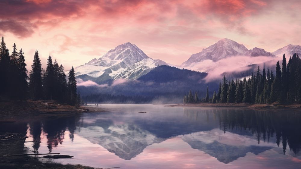 Mountain wallpaper landscape nature lake. 