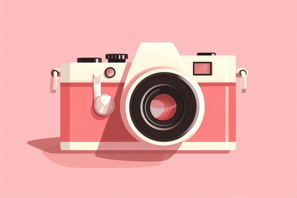 Camera pink photographing electronics. AI generated Image by rawpixel.