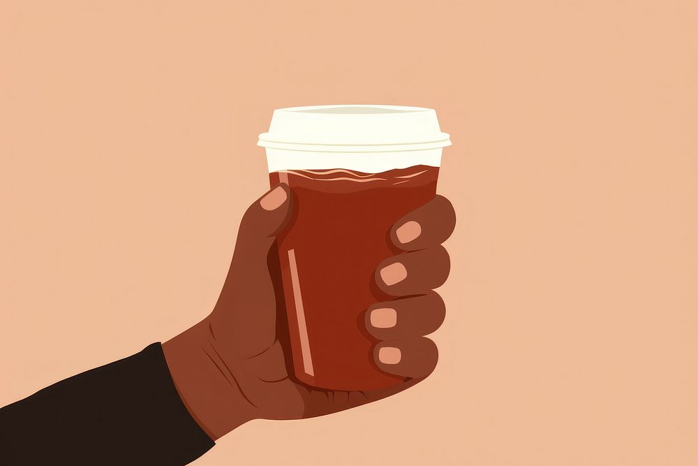 Hand holding coffee cup drink mug refreshment. AI generated Image by rawpixel.