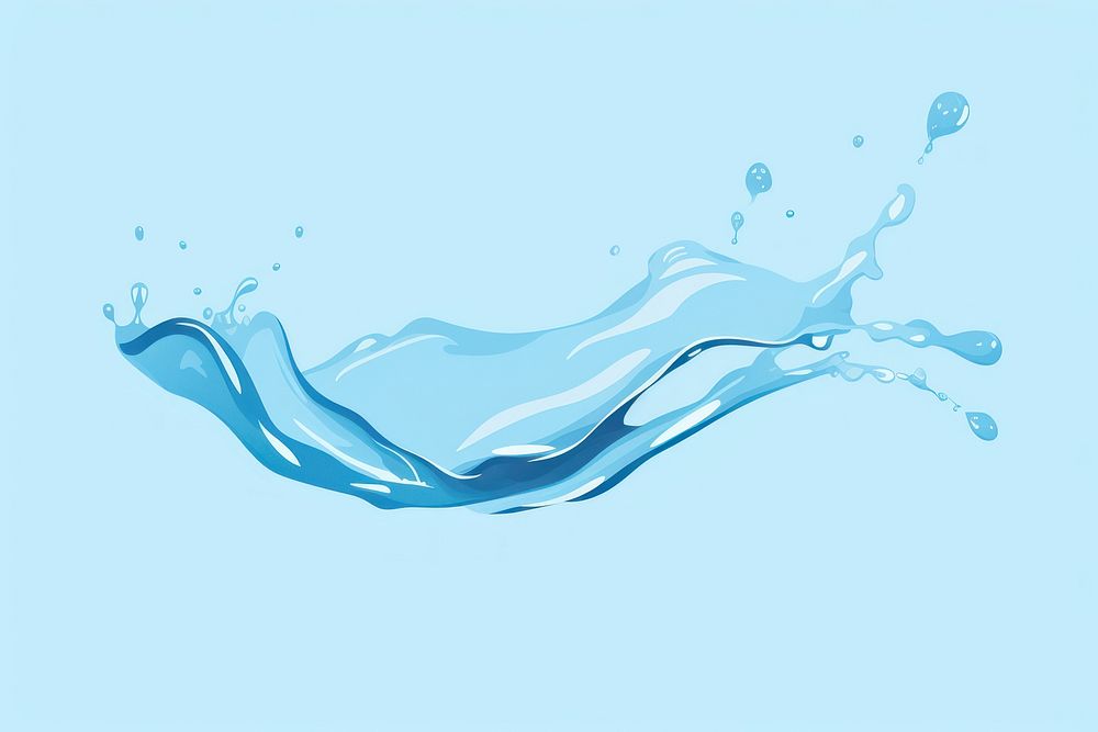 Water splashe backgrounds blue refreshment. AI generated Image by rawpixel.