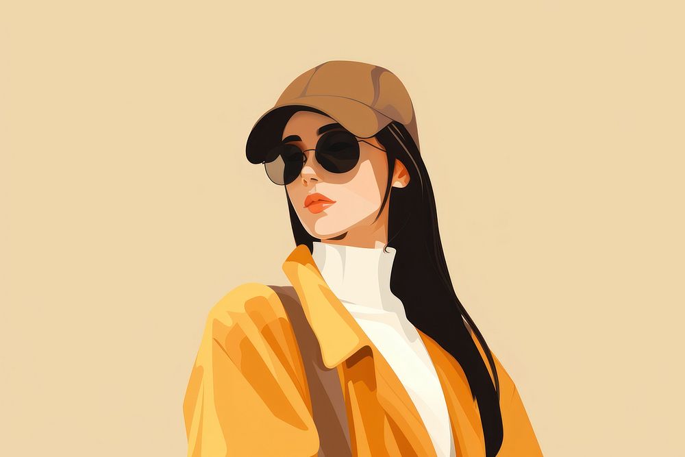 Young female worker sunglasses portrait adult. AI generated Image by rawpixel.