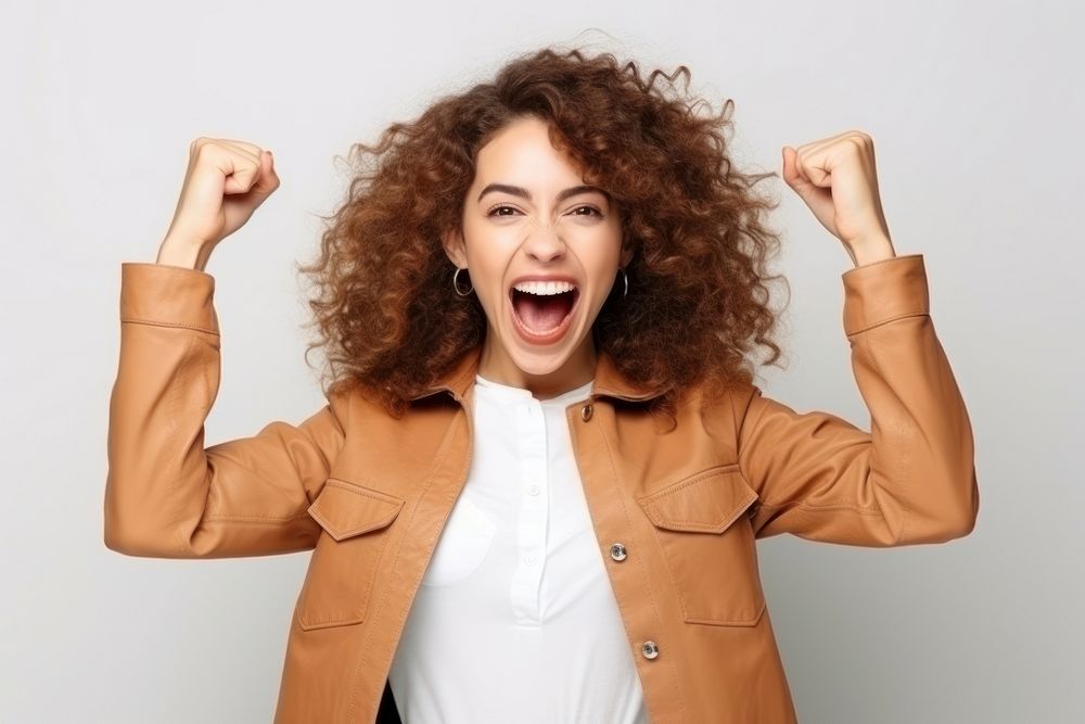 Woman shouting success adult. AI generated Image by rawpixel.