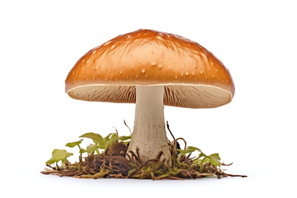 Suillus mushroom fungus agaric plant. AI generated Image by rawpixel.