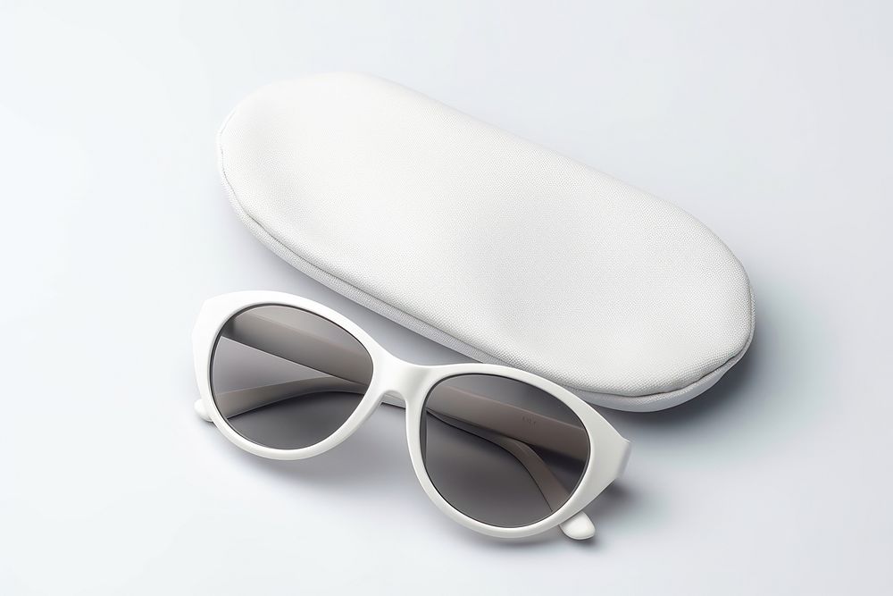 Sunglasses fashion white white background. AI generated Image by rawpixel.