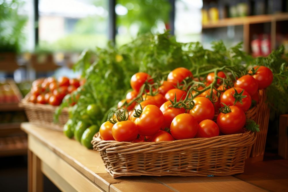Tomato vegetable organic market. AI generated Image by rawpixel.