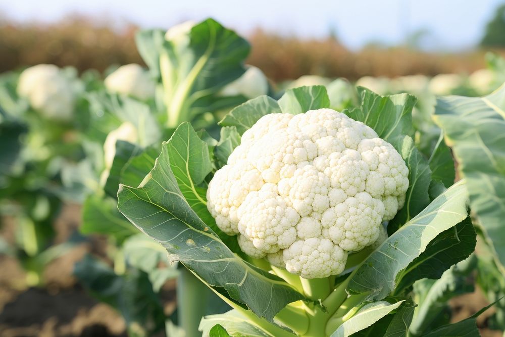 Cauliflowers vegetable plant food. AI generated Image by rawpixel.