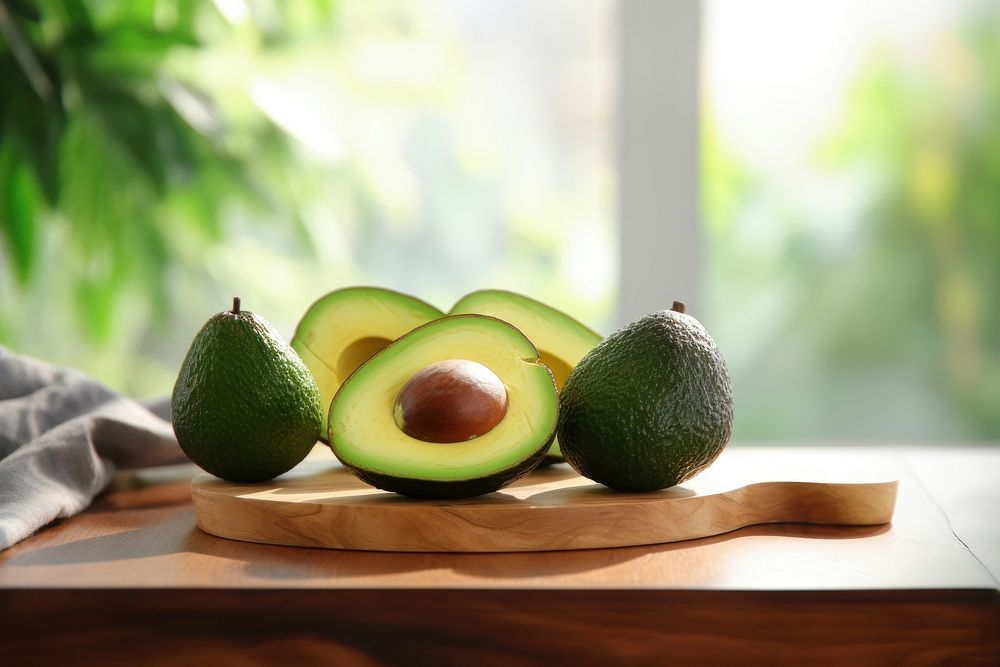 Cooking avocado fruit plant table. AI generated Image by rawpixel.