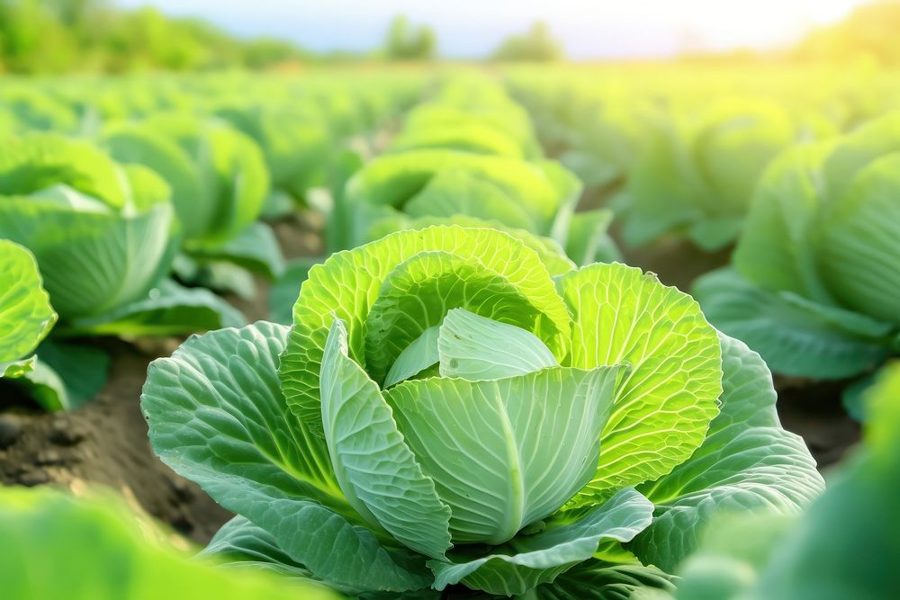 Fresh cabbage vegetable plant food. AI generated Image by rawpixel.