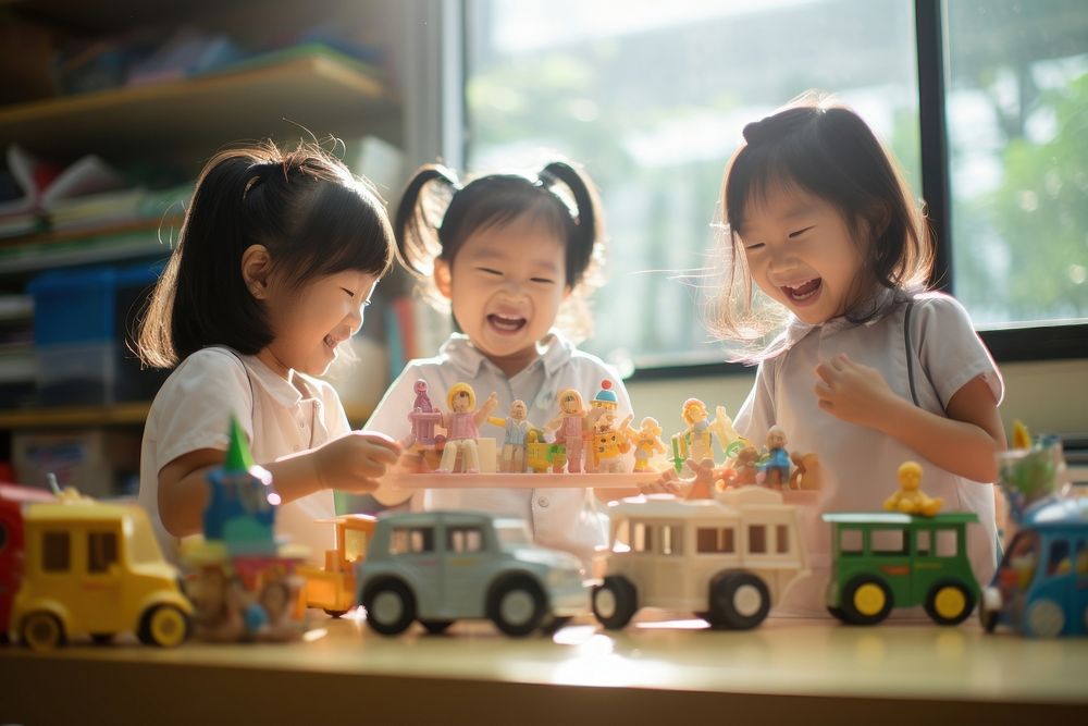 Kids playing toys child party baby. AI generated Image by rawpixel.